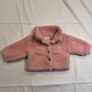 The Children's Place Pink Sherpa Jacket 0-3mos
